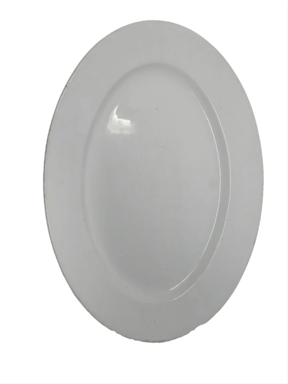 Antique 19th c 1850 Victorian White Ironstone Oval Serving Platter T&R Boote 17